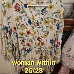 Floral tunic blouse